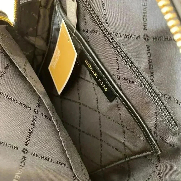 NWT Michael Kors Jaycee Medium Zip Pocket Backpack Black new - Picture 6 of 9